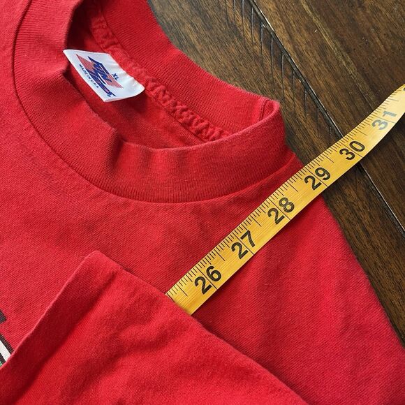 Vtg Naughty and Nice Christmas Shirt Men XL Short Sleeve 90s - Picture 8 of 8